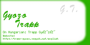 gyozo trapp business card